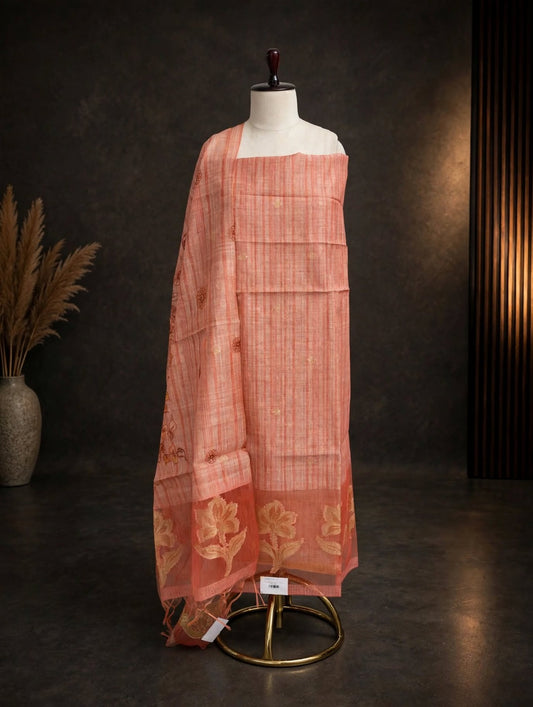 Organza Pastel Unstitched Suit