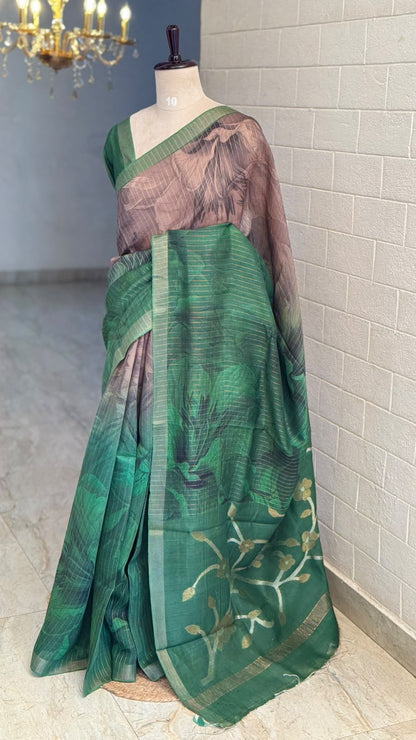 Pure Handloom Tussar Silk Saree