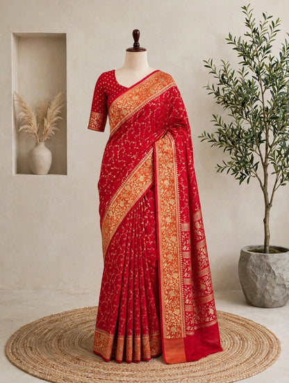 Matka Tussar Saree