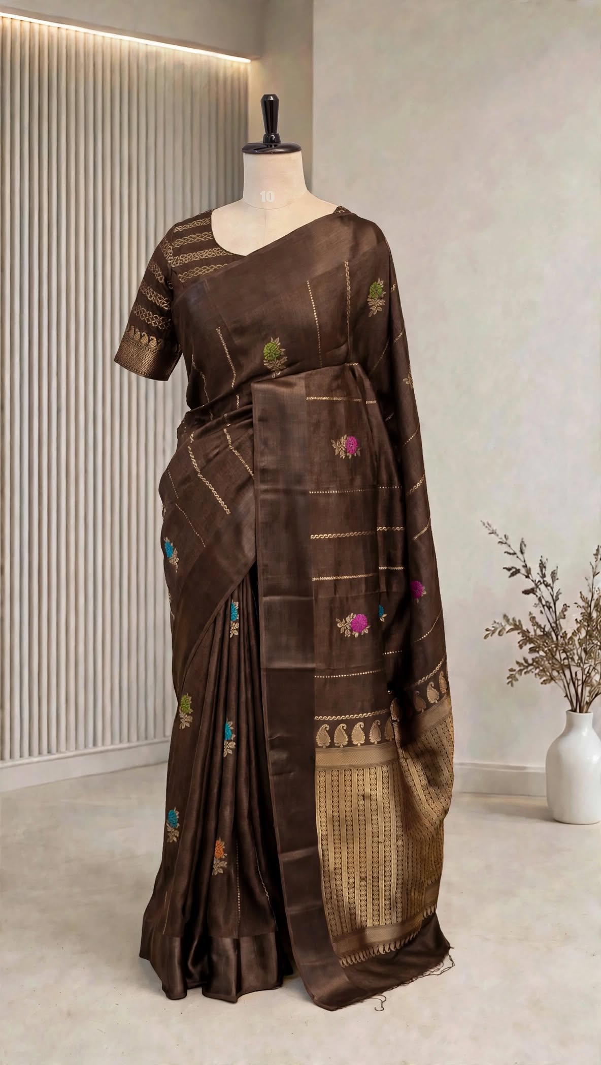 Blended Raw Mango Khatan Silk Saree