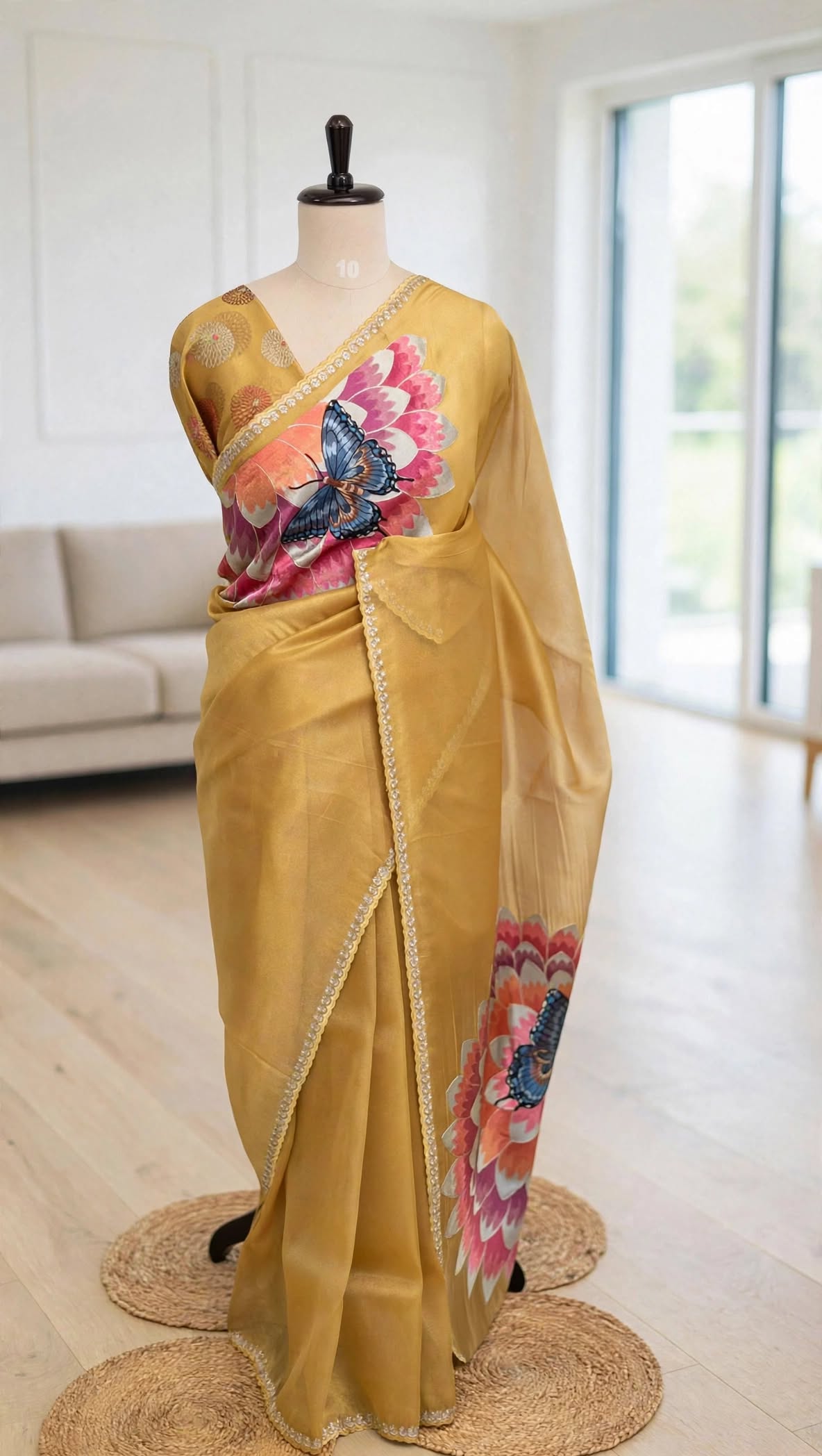 Tissue Butterfly Saree