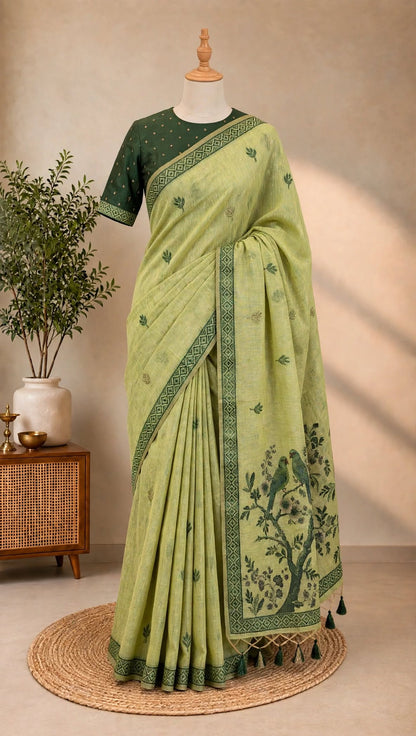Jamdhani Cotton Saree
