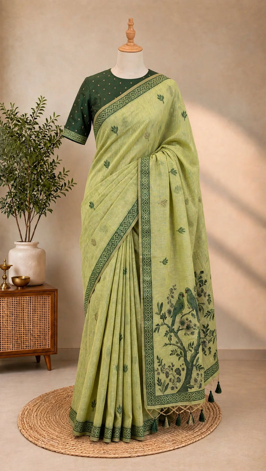 Jamdhani Cotton Saree