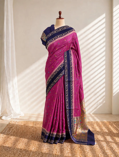 Kosa Silk Paithani Saree
