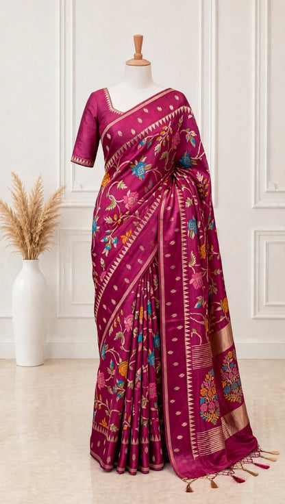 Kosa Silk Paithani Saree