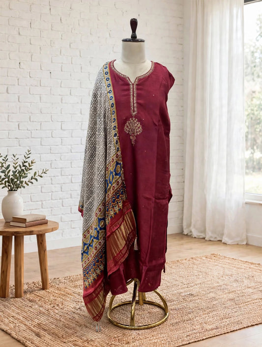 Maroon Plus Suit