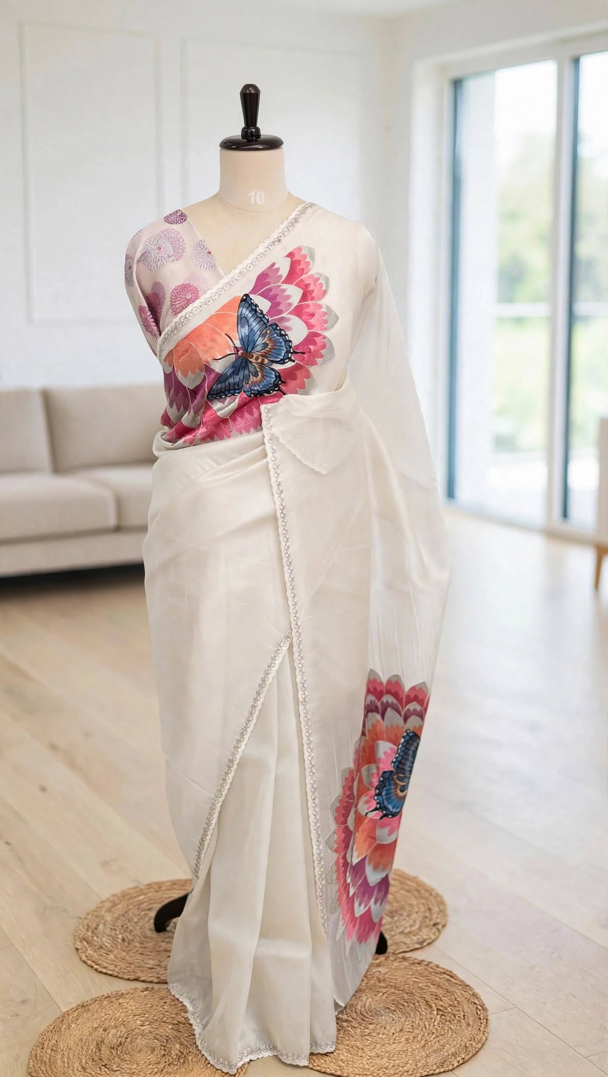 Tissue Butterfly Saree