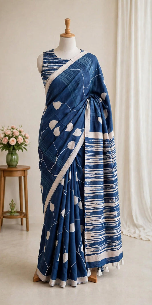 Pure Modal Contemporary Saree