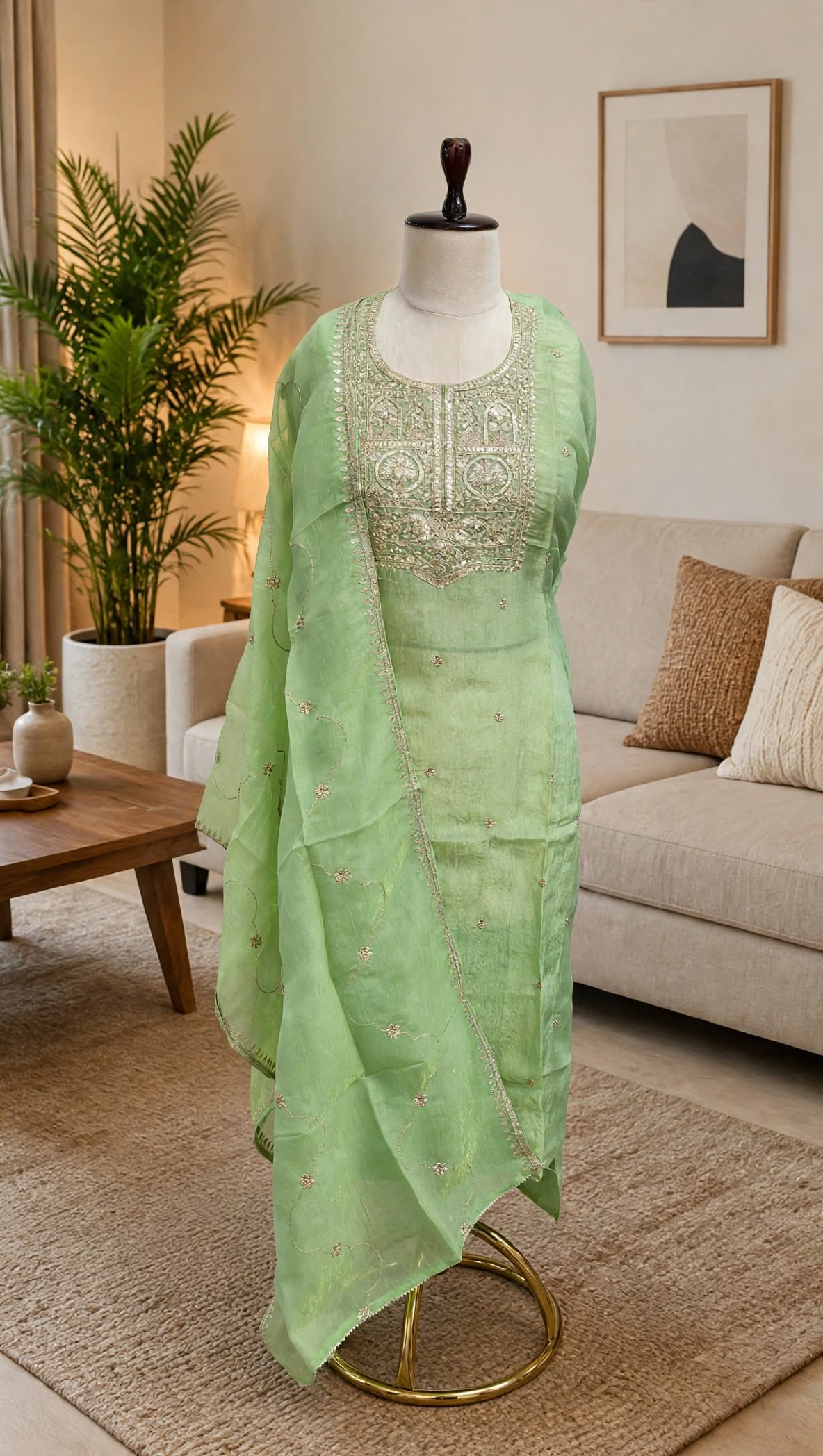 Crush Embroidered Unstitched Suit