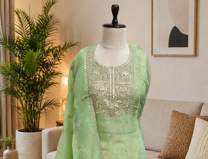 Crush Embroidered Unstitched Suit