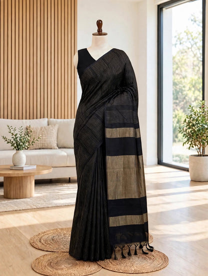 Organza Chanderi Fusion Saree
