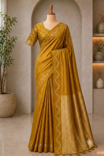 Blended Raw Mango Saree
