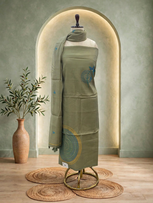 Blended Cotton Unstitched Suit