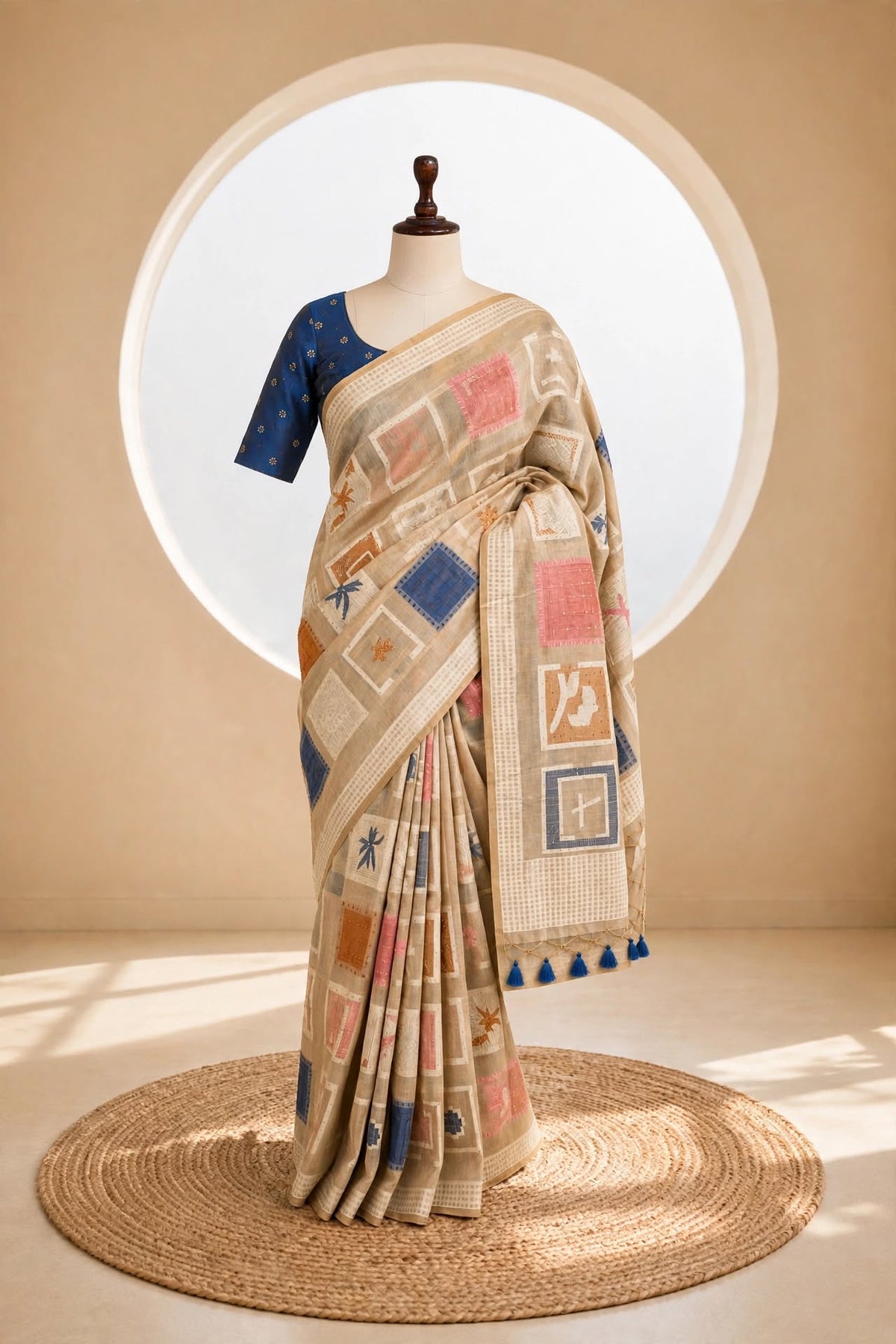 Kantha Cotton Saree