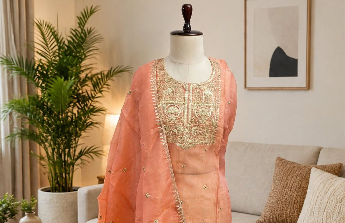 Crush Embroidered Unstitched Suit
