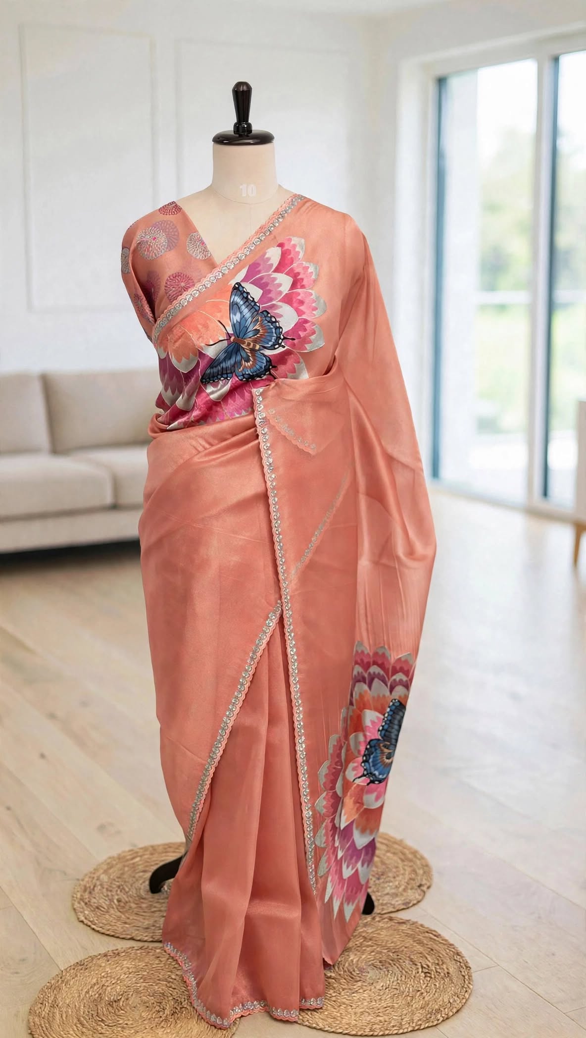 Tissue Butterfly Saree