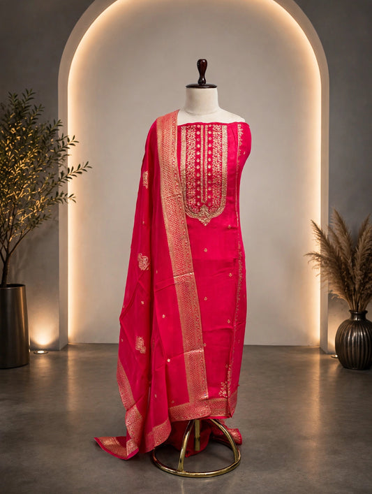 Silk Unstitched Suit