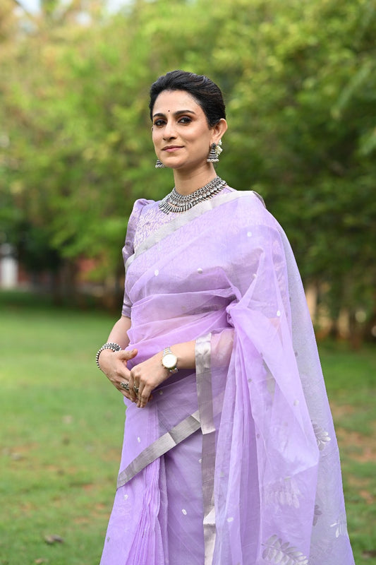 Lavender Silk Organza