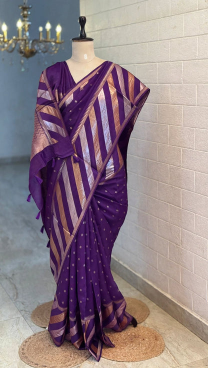 Kosa Slant Border Saree