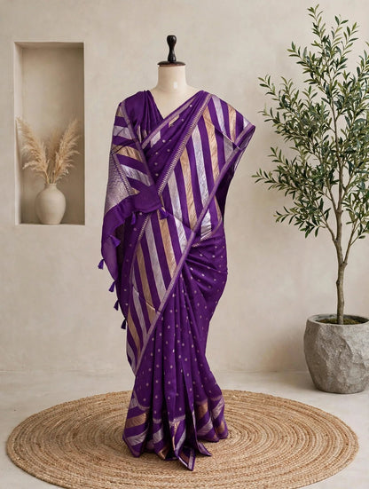 Kosa Slant Border Saree