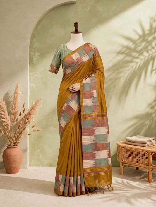 Georgette Printed Border Saree