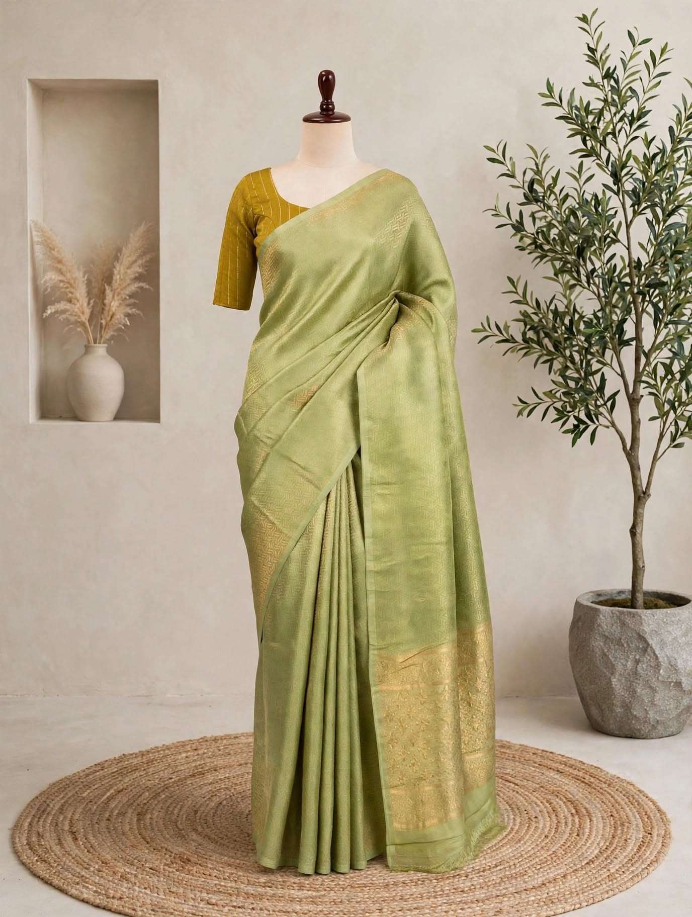 Tissue Geometric Saree