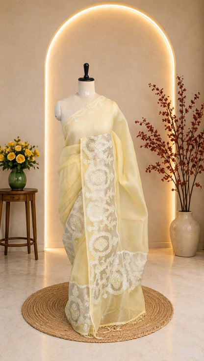 Pure Organza Silk Saree