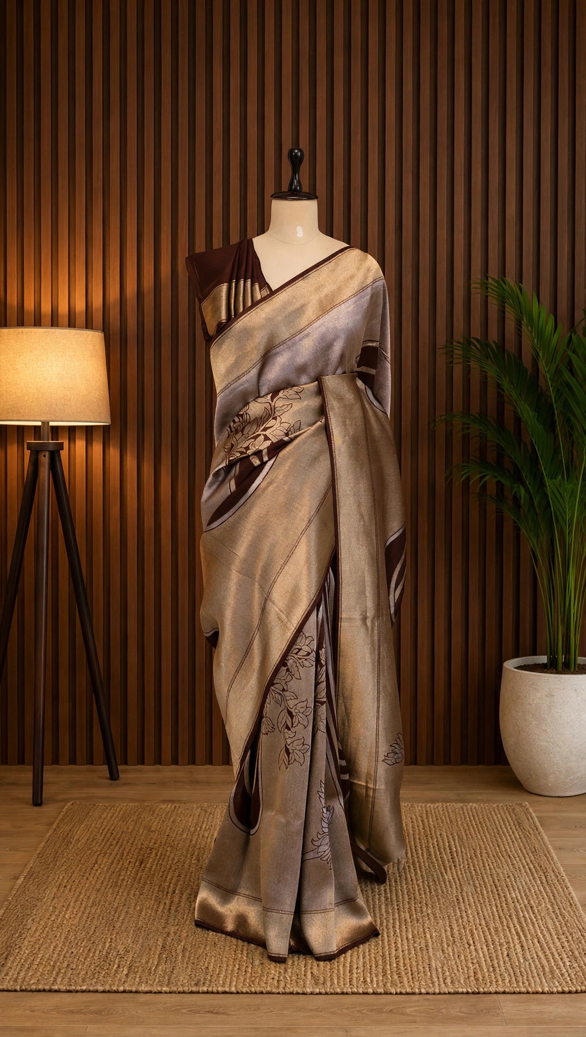 Tissue Kosa Shimmer Saree