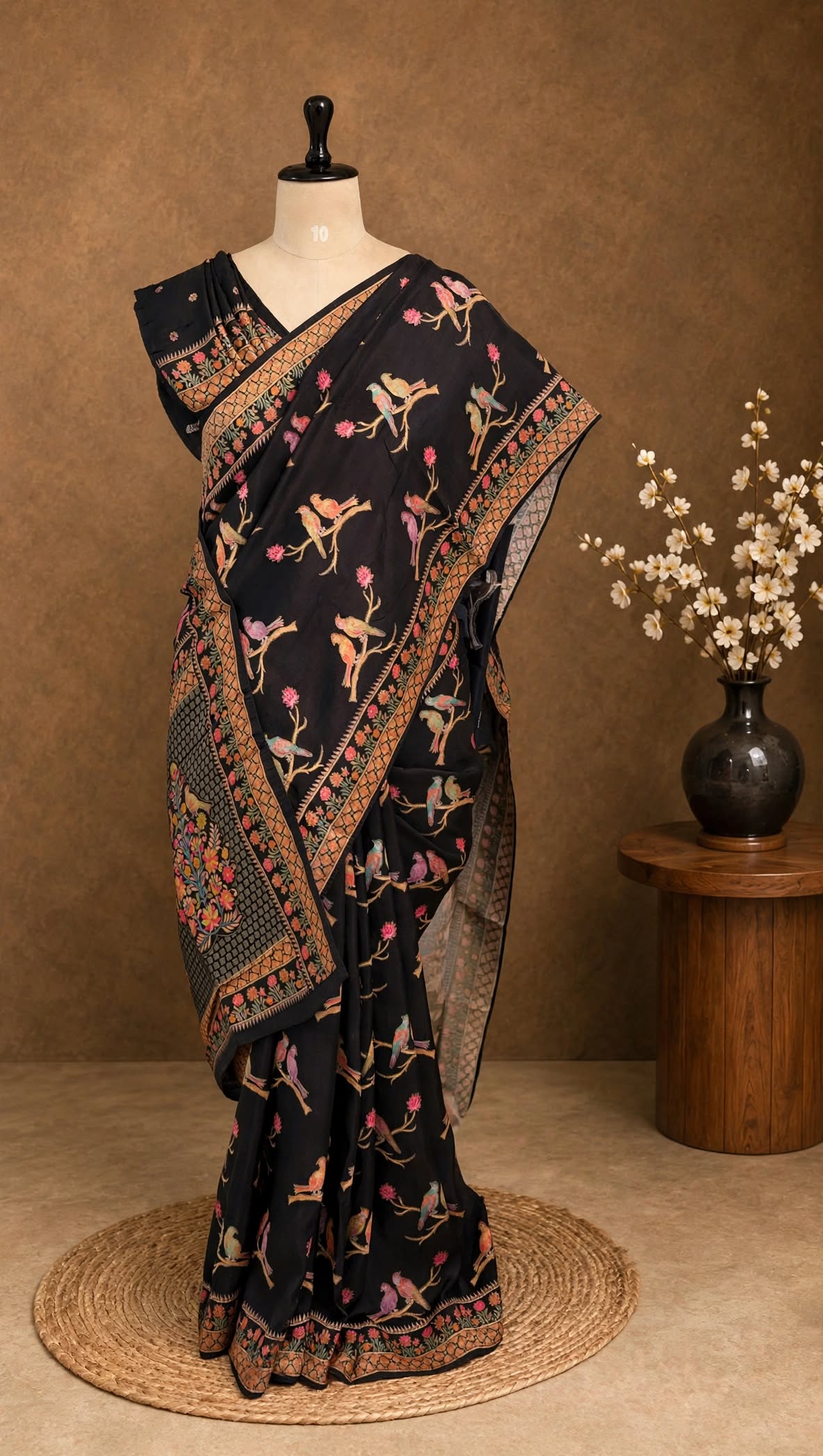 Kanni Silk Twin Bird Saree
