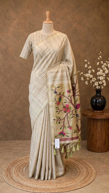 Jamdani Paithani Saree