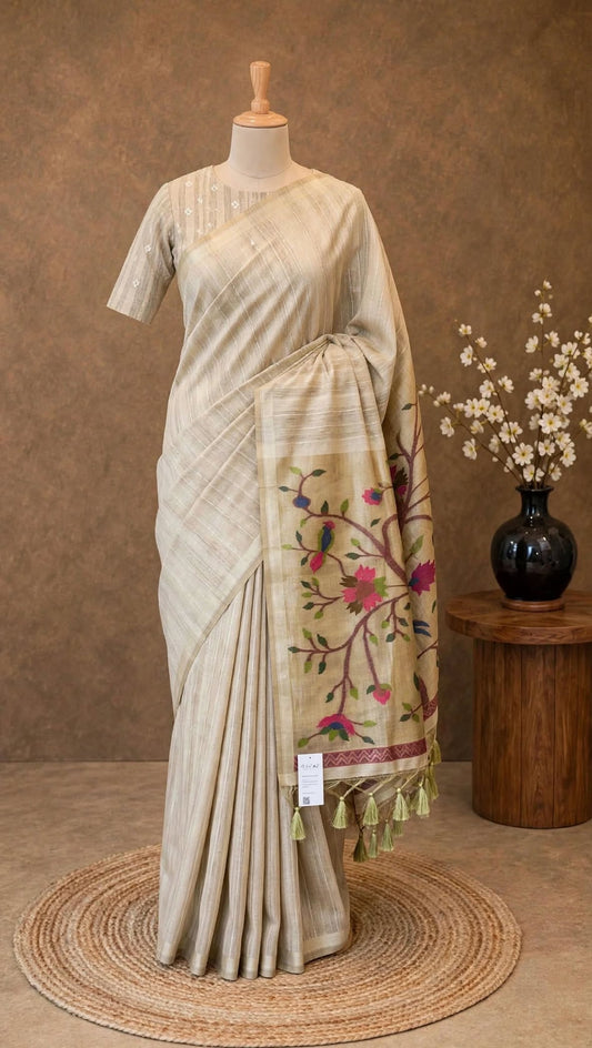 Jamdhani Paithani Saree