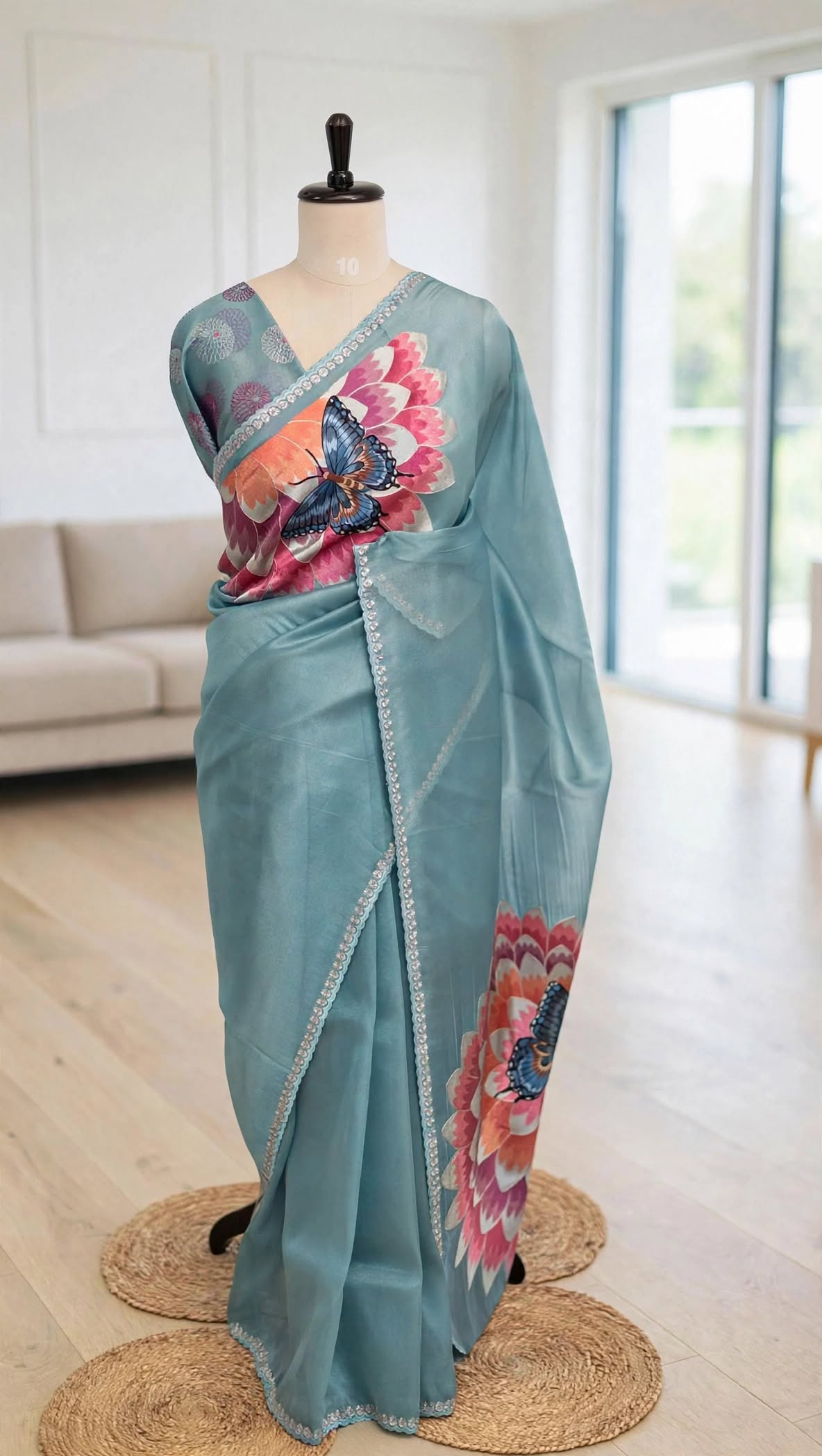 Tissue Butterfly Saree