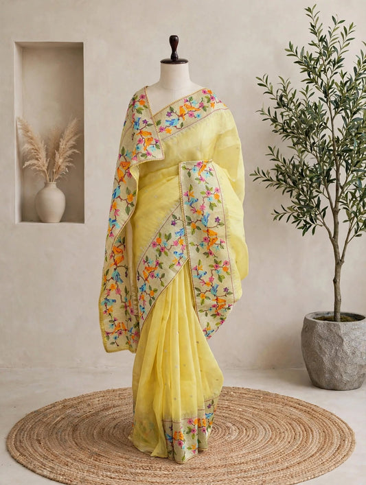 Pure Organza Paithani Saree
