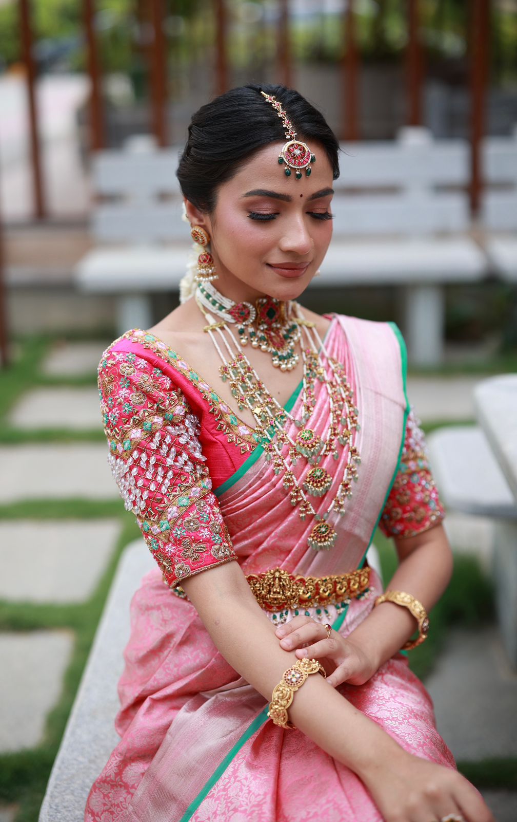 PINK & GREEN Kathan Silk saree – The Chennai Shopping Mall